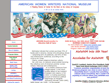 Tablet Screenshot of americanwomenwritersnationalmuseum.org